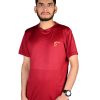 Xtreme sportswear t-shirt in maroon colour desi men standing with white back ground